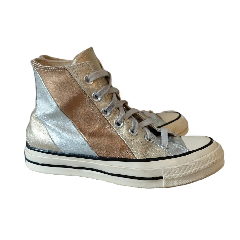 Converse Chuck Taylor All Stars Metallic Rainbow Women's 5.5 High-Top Sneakers